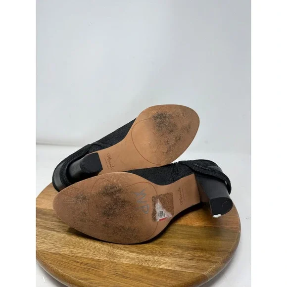 Miranda Lambert Black Suede‎ Leather Guitar Ankle Booties Women's Size 10M - Picture 11 of 12